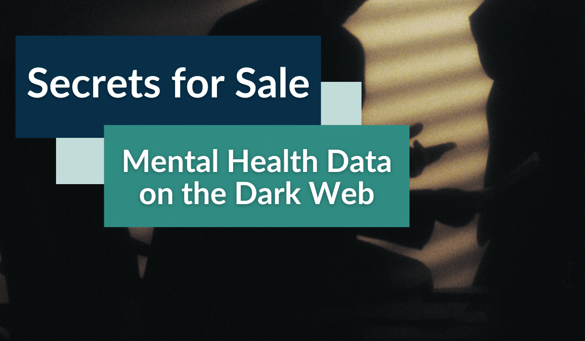 Mental Health Data for Sale